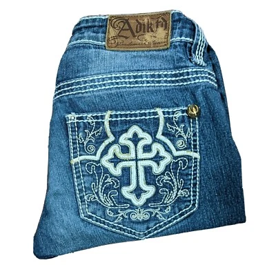 Pantalones de mezclilla capri para mujer talla 0 26W Adiktd medidos 27x24 Foto 1 de 4