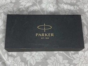 Vintage PARKER Black Ball Pen EMPTY CASE BOX Hard Shell (H3) - Picture 1 of 8