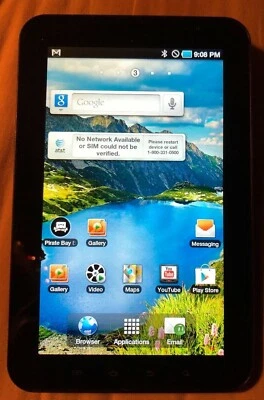 Samsung Galaxy Tab SGH-I987 16GB, Wi-Fi + 3G (AT&T), 7in - Black Vintage  - Image 1 of 2