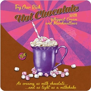 Hot Chocolate drinks mat / coaster (og) - Foto 1 di 1