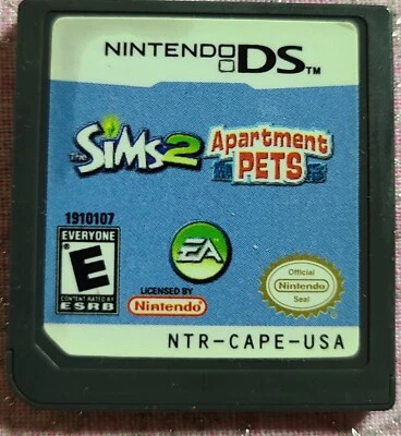 Nintendo DS Gameboy Sims 2 Apartment Pets Game Cartridge - Image 1 of 2