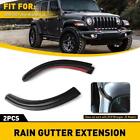 For Jeep Wrangler JK 2007-2018 Accessories Car ABS Rain Extension' Gutter N9A9