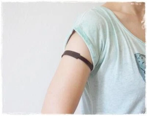 Upper Arm Bracelet Celtic Armband Leather Men's Arm Cuff Bohemian Leather - Picture 1 of 10