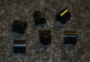 (6) 1x1 Black Rounded Top Barrel Brick Bricks ~ Lego ~ NEW ~ - Picture 1 of 1
