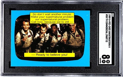 1989 O-Pee-Chee Ghostbusters 2 #38 TV Commercial #5 SGC 8 NM/MT Bill Murray   - Image 1 of 3