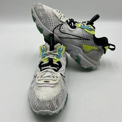 Nike React Vision Worldwide CT2927-100 White Black Volt Blue Fury Size Mens 10.5 - Image 1 of 4