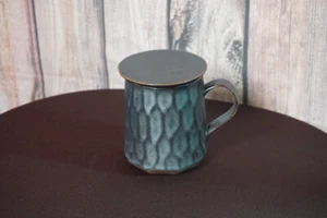 Tazza infusore da tè in ceramica con motivo, Grigio - Nuova - Foto 1 di 2