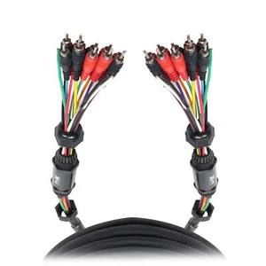 Cable de alimentación ProX XC-MEDOOZA50 estilo Medusa 50' 10 RCA Ch 3 para audio marino para automóvil - Imagen 1 de 8