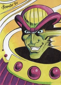 ORIGINAL X-Men Enemies - Mesmero 1/1 handgezeichnete Skizzenkarte ACEO PSC Art - Bild 1 von 3
