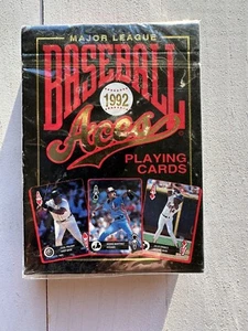 1992 Major League Baseball Aces Playing Cards Unopened Vintage 54 Player Photos - Picture 1 of 7