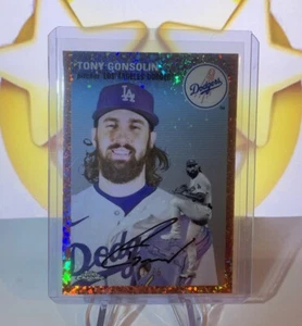 2023 Topps Chrome Platinum - Tony Gonsolin #278 Rose Gold Mini Diamond /75 - LAD - Picture 1 of 3