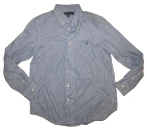 POLO, RalphLauren, Size L/G (14-16) Blue & White Button Down Shirt, Pre-Loved - Imagen 1 de 3