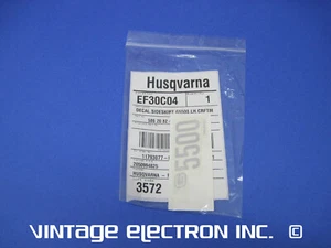 OEM SEARS CRAFTSMAN / HUSQVARNA PART - DECAL, SIDESKIRT G5500 LH P/N 586208202 - Picture 1 of 3