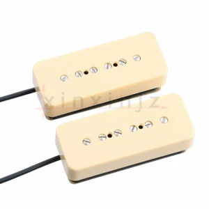 Pastilla de jabón apilada P90 pastillas Humbucker Alnico 5 imanes marfil - Imagen 1 de 6