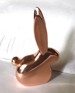 Umbra Anigram rame orecchie lunghe coniglietto coniglio statuina anello porta gioielli - Foto 1 di 4