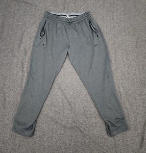 Pantaloni Nike Dri Fit Uomo Grandi Grigi Jogger Track Pantaloni Sudore Allenamento Palestra Swoosh - Foto 1 di 10