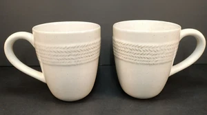 TAZZA/TAZZA DA CAFFÈ IN TESSUTO GOFFRATO BIANCO RETICOLO FOOD NETWORK - SET DI 2 - Foto 1 di 8