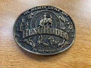Vintage Reno Rodeo Gürtelschnalle - Bild 1 von 3