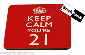 Keep Calm Montaña Rusa 'YOU'RE 21' Regalo Novedad Regalo - Imagen 1 de 1