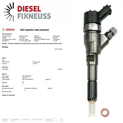 Injecteur Bosch 0445110076 9641742880 Citroen Peugeot 2.0 HDI - Photo 1/4