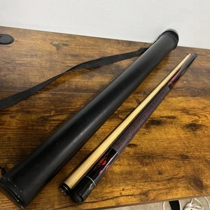 Viper Pro Series 58" 19oz Pool Cue Stick Red, Black Case & Strap - Picture 1 of 18