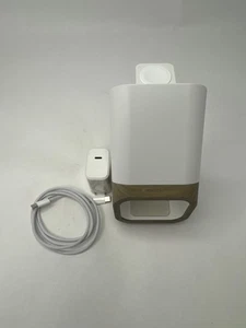 Journey NOVA 3-en-1 Qi2 Station de charge sans fil magnétique rapide grain de bois/blanc - Photo 1 sur 9