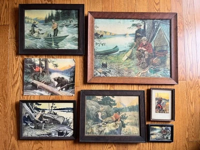 Antigo Oeste Americano Vintage -Obra de Arte por Philip R. Goodwin, início dos anos 1900,  - Imagem 1 de 4