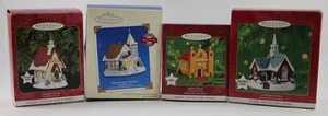 Konvolut 4 Punzen beleuchtete Kerzenlichtdienste Serie Ornamente 1999, 00, 01, 03 - Bild 1 von 3