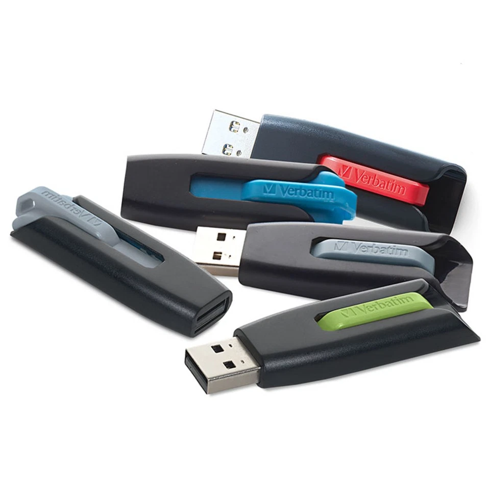 Verbatim Corporation 70900 32Gb V3 Usb 3.0 5Pk Store N Go Retractable Assorted - Image 1 of 4