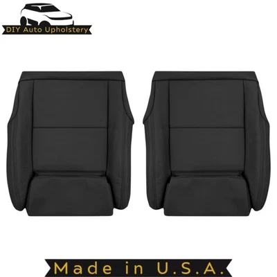 Fundas de asiento delanteras inferiores de cuero sintético negras para Mercedes Benz CLA250 2016-2019 Foto 1 de 4