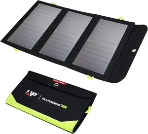 ALLPOWERS 5V 21W Panel Solar, Cargador Solar Portátil, 3 Salidas USB y 2 USB - Imagen 1 de 8