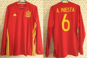 Maillot Espagne Iniesta #6 ESPANA 2015 Adidas camiseta Spain Football - L - Picture 1 of 11