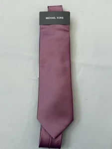 Neue Michael Kors MK Herrenkrawatte einfarbig rosa (rose) neu mit Etikett $ 69,5 - Bild 1 von 2