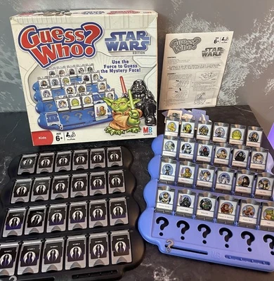 Guess Who Star Wars Edition Board Game MB Games 2008 Complete & GC - Image 1 of 4
