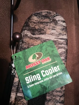 New NWT Mossy Oak Camo Sling Neoprene Cooler Bag Hunt Fish Tailgate Camouflage  - Image 1 of 4