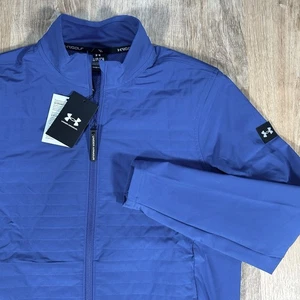 NWT Under Armour Drive Pro Storm Golf Jacket Men’s Small 1387119 Royal Insulated - Picture 1 of 8