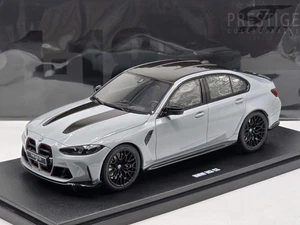 GT Spirit 2024 BMW M3 CS (G80) Brooklyn Grey Metallic GT510 1:18 Model Car - New - Picture 1 of 13
