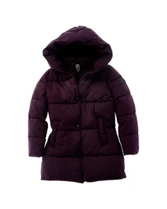 Sam Edelman Hooded Vestee Puffer Coat Purple S 7/8 - Picture 1 of 2