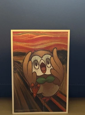 Rowlet Pokemon Munch Campaign Postcard  - Image 1 of 4