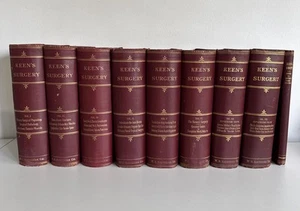 Keen's Surgery Hardcover Antiquarian Medical Book FULL SET Vol. 1-8 Plus Index - Foto 1 di 24