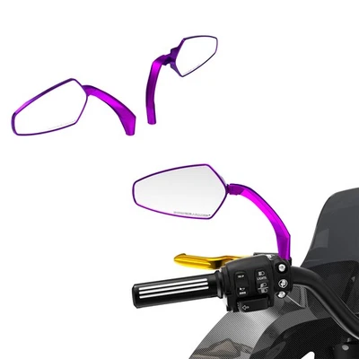 Motorcycle Purple Rear View Side Mirrors for Harley Road Glide Low Rider ST FXBB Foto 1 de 4
