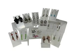 Konvolut 15 Ohrringe Ohrhänger Creolen Perlen silberfarben goldfarben Träne - Bild 1 von 24