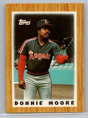 1987 Topps Major League Leaders Minis #46 Donnie Moore - VG - California Angels - Image 1 of 2