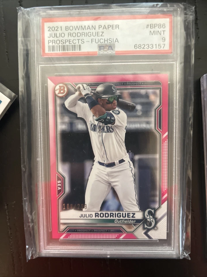 2021 Bowman - Prospects Julio Rodriguez #BP-86 (RC) /299 PSA 9 - Image 1 of 2
