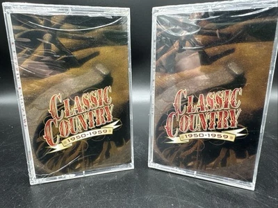 New/Sealed Time Life Music Classic Country 1950-1959 Set Of 2 Cassette Tapes - Image 1 of 4