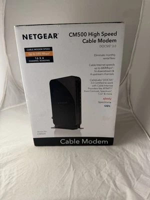 Cable módem de alta velocidad NETGEAR CM500 (CM500100NAS) 680 Mbps - DOCSIS 3.0. Foto 1 de 4