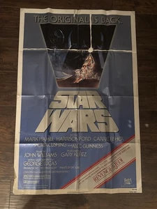 Vintage NSS 1982 Star Wars Original Movie Poster Revenge Of The Jedi Re-release - Bild 1 von 20