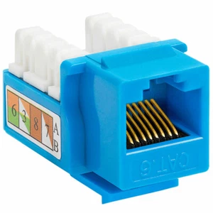 Cat6 Punch Down Keystone Jack - Blau 206-N - Bild 1 von 1