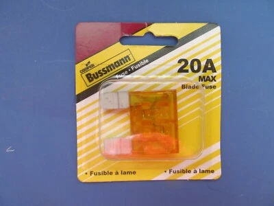 Bussmann BP/MAX-20 20 Amp Maxi blade Fuse Max-20 Cooper Auto Marine RV Camper - Image 1 of 2