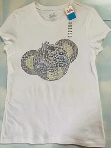 Justice Girl T Shirt 16xl Gorgeous Rhinestone  Koala Stain 2 Places - Picture 1 of 8